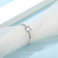 High End Sterling Silver Lady Engagement Ring Moissanite Ring